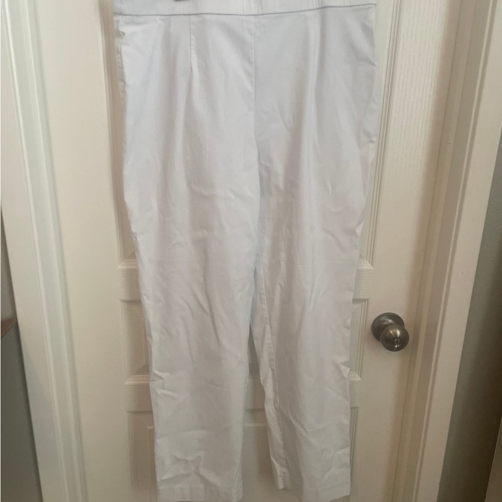 JM Collection Classic White Pants Sz 14 Pull on